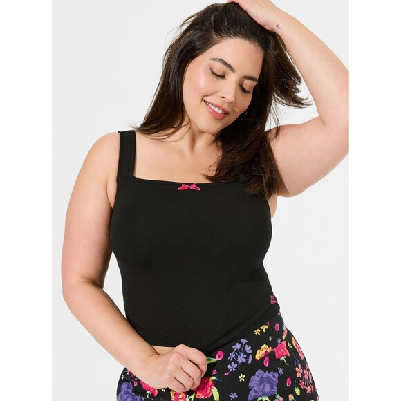 NWT Torrid 5X Betsey Johnson Foxy Knit Cropped Tank & Mini Foxy Skirt Set of 2 - Picture 3 of 13